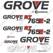 Fits Grove RT765E-2 Decal Kit Rough Terrain Crane Sticker Set RT 765 E2