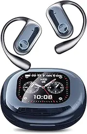 AI Language Translation Headphones,Bluetooth 5.4 Earbuds Translator for 144 Languages & Accents,OWS LCD Touch Screen Real-Time Earphones Fit iOS and Android Ideal for Travel Business Learning