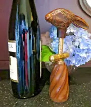 Rare COMOYS OF LONDON Collectible Rabbit Corkscrew Wine Bottle Opener