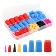 110pcs Silicone Rubber Tapered Plug, High-temperature Resistant Rubber Stoppers For Hole Plugs, Spr As Shown