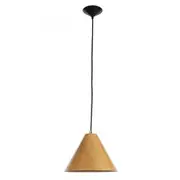 Fiorentino Borneo 25 Cone Timber Pendant Light - Small - Wood