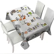 ABC Alphabet Kids Characters Tablecloth