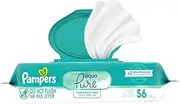 Pampers Aqua Pure Sensitive Water Baby Diaper Wipes, Hypoallergenic and Unscented, 8X Pop-Top Packs, 448 Total Wipes