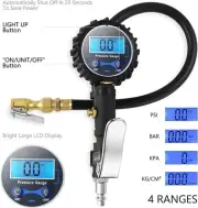 Tyre Inflator Digital Tire Inflator with Tire Pressure Gauge 250 PSI Air Chuck