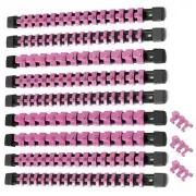 9pc ABS Organizer, 1/2 inch, 3/8 inch and 1/4 inch Drive Socket Rail Holders,...