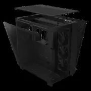 NZXT CM-H91FB-S1 H9 Flow (2023) Dual-Chamber Mid-Tower Case without Fans (SI) - All Black