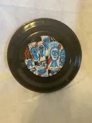 Pabst Blue Ribbon Beer Frisbee, Black Plastic Frisbee Disc, 9 inches, Art Series
