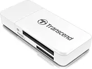 Transcend USB 3.0 SDHC/SDXC/microSDHC/SDXC Card Reader, TS-RDF5W (White)