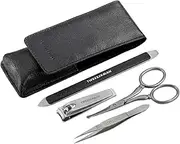 TWEEZERMAN Gear Manicure and Pedicure Care Set for Men, Stainless Steel Gift Set