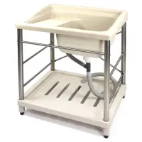 在飛比找momo購物網優惠-【Aaronation 愛倫國度】新型塑鋼洗衣槽(GU-A1