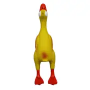 Paw Play 23cm Latex Rubber Non Toxic Chicken Squeaky Puppy/Dogs Play Chew Toy