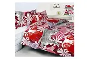 Bright Young Things Jungle Red Quilt Cover Set Single