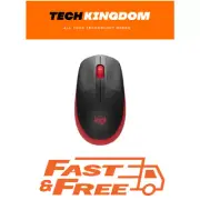 LOGITECH M190 WIRELESS MOUSE PLUG AND PLAY, 2.4GHZ NANO RECEIVER - RED - 1YR WTY
