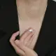 韓系小眾清冷氣質方形巴洛克珍珠項鍊925銀女簡約純銀鎖骨鏈春夏女