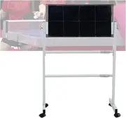 Table Tennis Rebound Board,Ping Pong Sparring Trainer with 8 Rubbers,Movable Single Player Training Catch Board,for Indoor/Outdoor School Gym