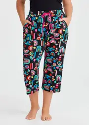 [Taking Shape] Taking Shape Bamboo Colour Pop Pyjama Pant Size 10 in Print - Plus Size Women's Clothing Print