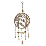 Willow & Silk Handmade 60cm Hanging Birds/Dragonfly/Beads Wind/Door Chime Decor