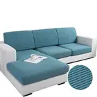 Sofa Cover Space Blue Polyester Thick Stretchable Cushion Slipcover 160 185Cm fa