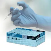 Nitrile Blue Gloves 300mm Long Cuff Powder Free Micro Textured XXL