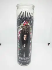 Jon Snow Winter is Coming Game of Thrones Saint Prayer Candle