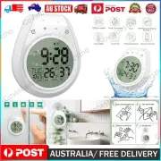 Digital Bathroom Clock Shower Wall Clock Waterproof Large Display 3 Mount Method