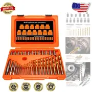 35-Piece Screw Extractor Set with Left Hand Drill Bits for Effortless Removal