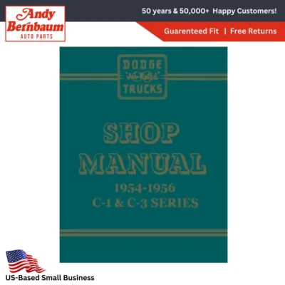 For 1954-1956 Dodge C-Series Truck Power Wagon Shop Manual.