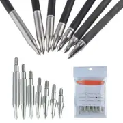 12pcs Archery Arrowheads Field Points Tips 75-300Grain Broadhead Bow Target Hunt