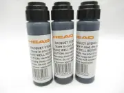 3 BOTTLES: HEAD TENNIS/SQUASH/RACQUETBALL RACQUET STENCIL INK (BLACK) #952227