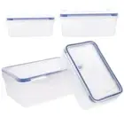 4 Pcs Lunch Box Takeaway Containers with Lids Airtight Adult Household Food