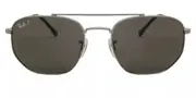 Ray-Ban RB3707 Asian Fit Polarized 004/K8 Men's Sunglasses Gunmetal Size 54
