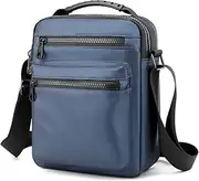 [Generic] Men Sling Bag Single Shoulder Bag Crossbody Bag - Ox Bag Adjustable Strap Shoulder Bag Dark Blue One Size