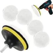7 Pcs Wool Polishing Buffing Pads Buffer Foam Drill Wheel Pad Waxing Pads Car Po