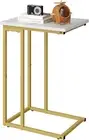 C Shaped Side Table, Narrow Sofa End Table, Small Coffee Snack Table, Laptop Tab