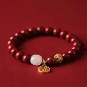 [Generic] Vermilion Hand String Bracelet Female and Tian Yu This Year Male Gift Boudoir Bracelet Female