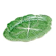 Bordallo Pinheiro Cabbage Oval Platter Green 37.5cm