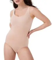 Spanx Thinstincts Tank Panty Bodysuit, Womens Sz 1X Beige NEW NWT