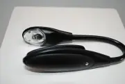 LED Book Light Clip-On Flexible Battery Power Compact Reading Lamp Bright White