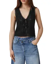 Allsaints Florence Crochet Waistcoat