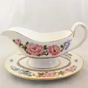 MIKADO by Royal Worcester Gravy Boat & Stand 8.5" NEW NEVER USED made in England