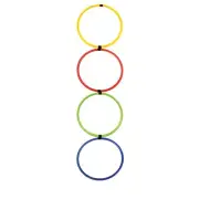 Champion Sports Hoop Agility Ladder - 18'' - Red, yellow, green and royal blue