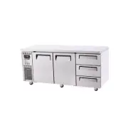 Turbo Air Undercounter 2 Door 3 Drawer Fridge - KUR18-3D-3-N-TA