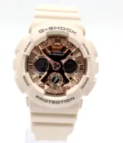 New Casio G-SHOCK Matte Light Pink Digital-Analog Chrono Watch 45mm GMAS120MF-4A