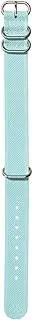 [NIXON] FKM BA005-1511-00 Rubber NATO Replacement Strap for Watches with 20 mm Silicone and Rubber in Ocean Blue with Buckle and Stainless Steel Fittings, Ocean Blue, 20mm, Strap