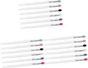 minkissy Sets Makeup Eyeshadow Brush Sequins Silicone Handle for Salon Home Use Pcs