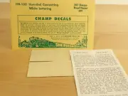 Champ Decals HO HN-100 Hannibal Connecting White Lettering