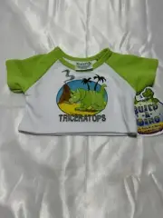 Build a Bear Triceratops Build A Dino T-Shirt Top NWT