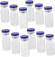 GANAZONO 12 Pack Mini Storage Vials Glass Bottles for Liquids Powders 3ml Storage Vials Caps