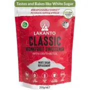 Lakanto Classic Monkfruit Sweetener(White Sugar Replacement) 200g