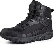 [FREE SOLDIER] Herren-Mid High-Schnürer Wasserdicht Boots Army Combat Schuhe, Wanderstiefel, atmungsaktiv, Taktische
